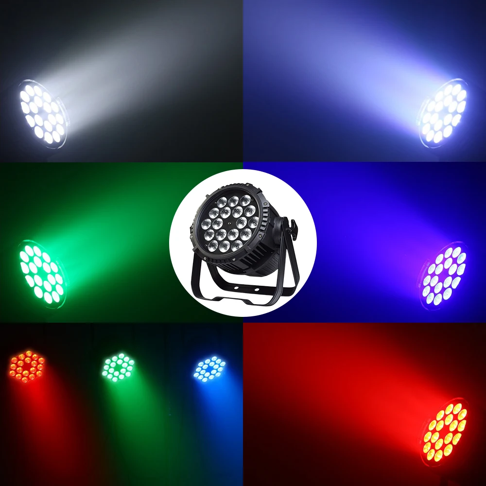 18x12W RGBW IP65 Waterproof Par Light LED Stage Light DMX Control DJ Disco Equipment Lighting