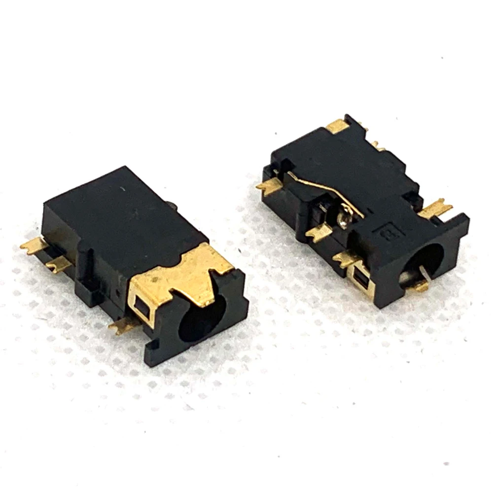 

10pcs SMD 3.5mm Aperture Audio Jack PJ-342 Flat Countersunk Plate 1.4 Patch 6PIN Dual channel Headphone Connector PJ342C