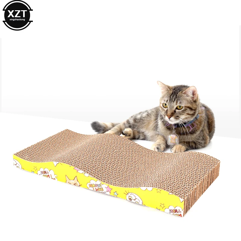 

Cat Scratcher Cardboard Cat Scraper Wearable Toy Scraper for Cats Katten Scratch Board Scratching Post Claw Grinder Pet Products