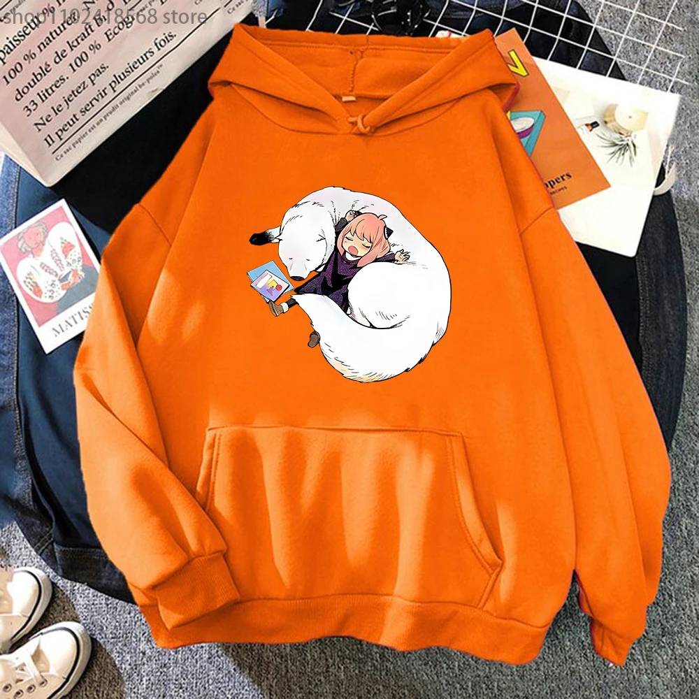 

Spy X Family Hoodies Women Kawaii Clothes for Girls Anya Forger Graphic Sweatshirts Bond Dog Pullover Manga Printing Clothing