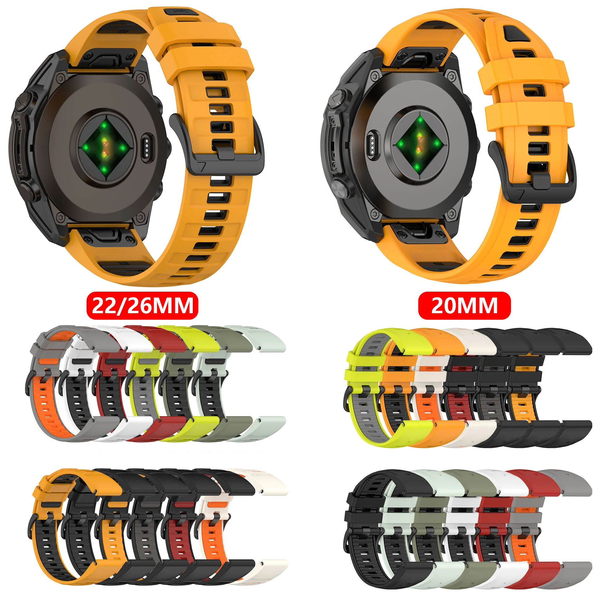 Premium Silicone QuickFit Watch Band - Enhanced Comfort & Style
