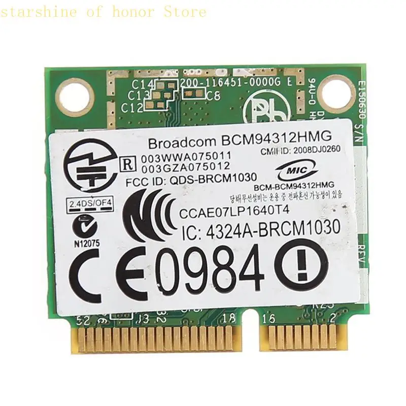 11UB 듀얼 밴드 WiFi 무선 카드 미니 PCI-E 카드 DEL DW1397 BCM94312HMG2L