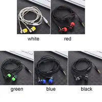 Écouteurs Intra-Auriculaires Filaires Universels, Câble en Nylon Tissé, Casque d'Écoute avec Microphone pour Smartphone et Ordinateur Portable, 35mm, 1 Pièce 6