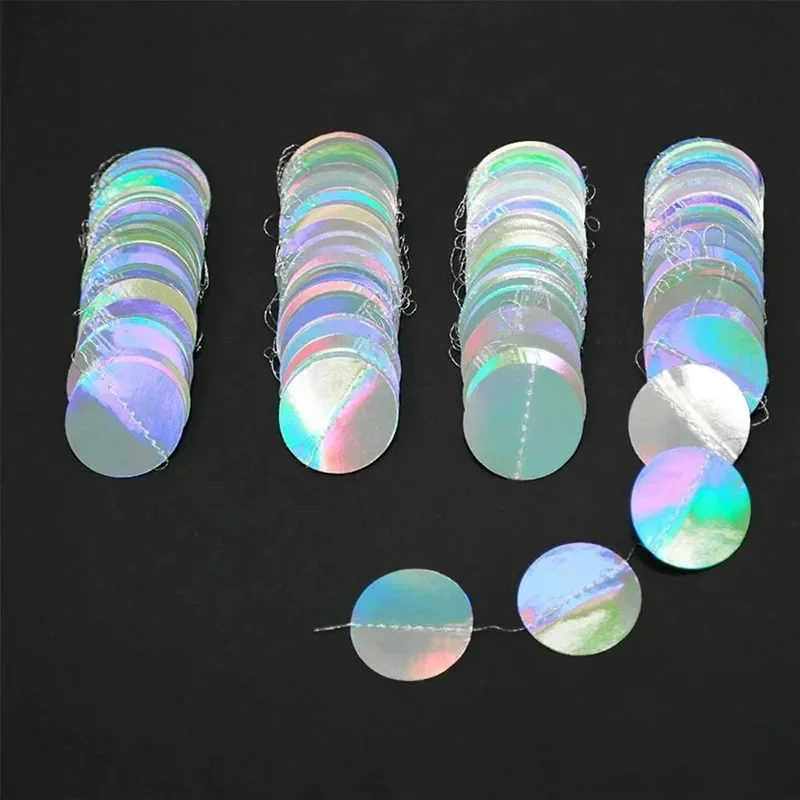 4M Silver Iridescent Paper Banner birthday banner party decorations For Frozen Party Birthday Adult Kids Boy Girl Gender Reveal Wedding