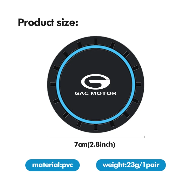 Car Cup Holder Coaster Non-Slip Anti-Dust Mat Accessories For GAC MOTOR GS3 GS4 GS5 GS8 GA4 GA6 GA8 EMPOW Trumpchi Aion