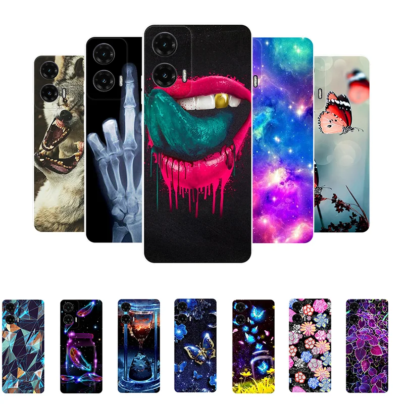 Cute Cartoon Silicone Back Cover with Soft TPU Bumper