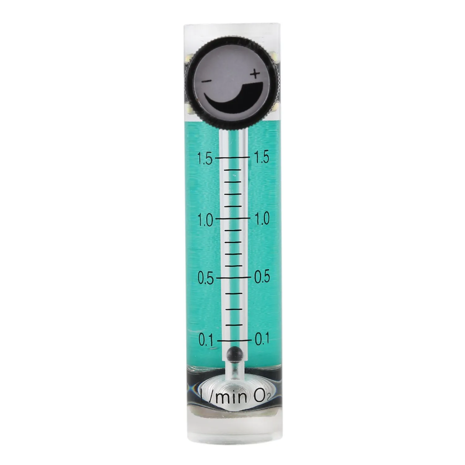 Medidor De Fluxo De Oxigênio com Válvula De Controle, Flowmeter, Gás De Ar, 0.1 a 1.5LPM, 1.5L