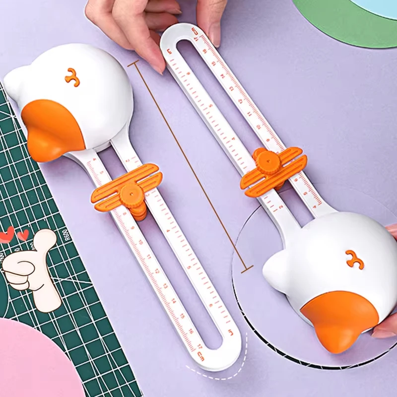 360-Degree Precision Circle Cutter Stainless Steel Paper Trimmer For Diy Crafts Students 3.93" To 12.6" Diameter Paper Cutter Circular Cutter