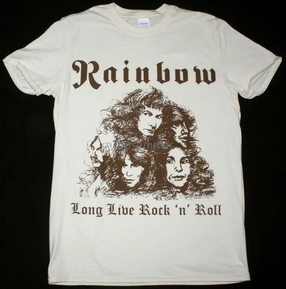 Rainbow Long Live Rock And Roll Maglietta Naturale Hard Rock Dio