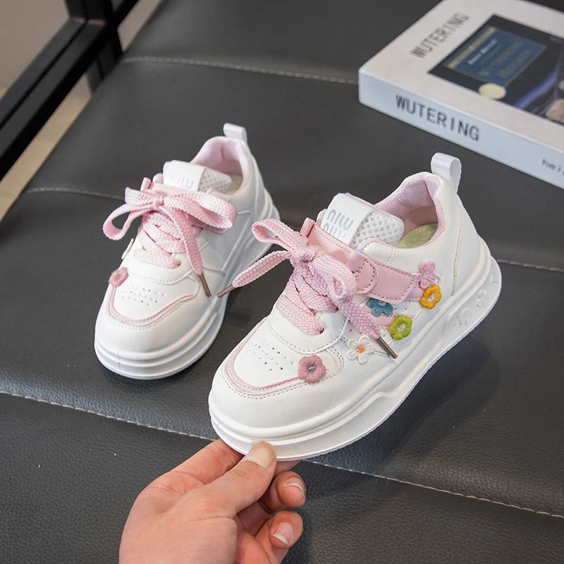 어린이 운동화 2026 봄 신상 캐주얼 워킹 플랫 슈즈  남아 여아 꽃무늬 부드러운 아동 스포츠화