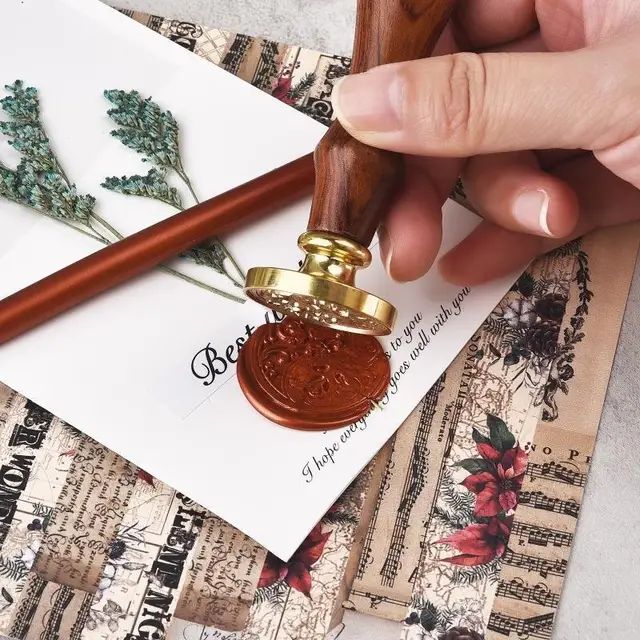 15 Bastoncini Cera Sigillante Rossa 11mm - Per Pistola Colla, Ideali Per Sigilli Lettere E Inviti - Foto 6