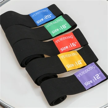 댐프너 드럼 연습 패드, 심벌 음소거 소음기 벨트, 탄성 벨트, 사운드 컨트롤 링, 악기, 12 인치, 14 인치, 16 인치, 18 인치, 20 인치