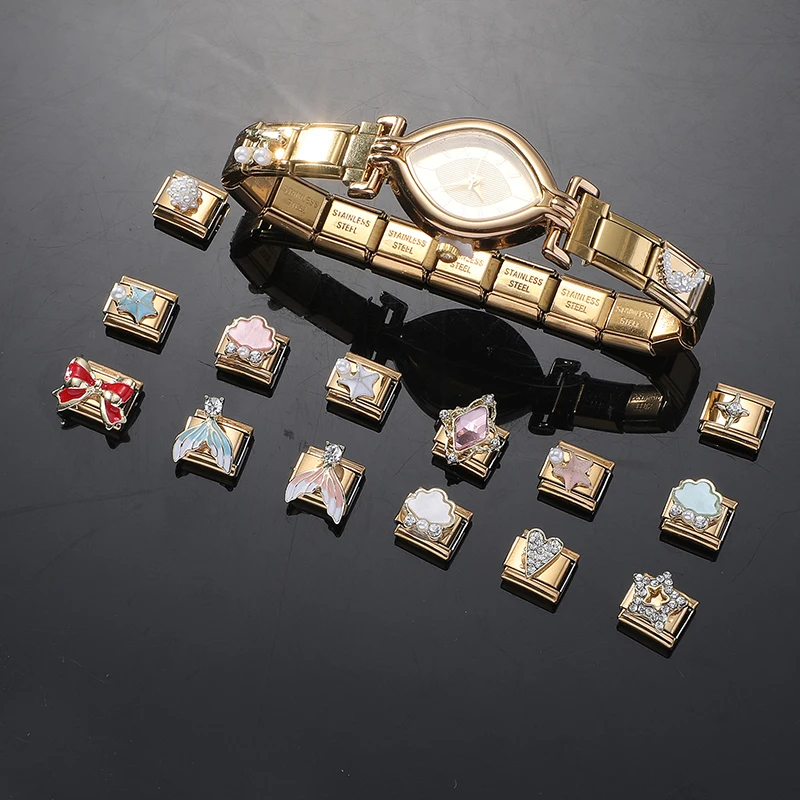 Vintage Charm Bracelet Stainless Steel DIY Making Gift