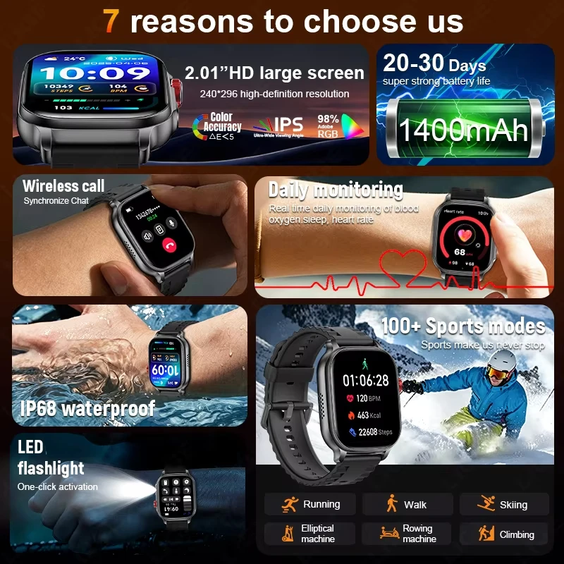 Nouvelle Montre Connectée Bip 5 Max 2026 Amazfit pour Hommes, Sportive, Étanche IP68, Lampe Torche Extérieure, Appel Bluetooth, Montre Connectée Tendance pour Femmes, Idéale pour un Cadeau