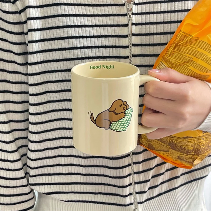 Kawaii Birthday Gift Coffee Cups 350ml Ceramic Cute Resuable Creative  Travel Cup Tea Beer Water Milk Original Breakfast Mugs