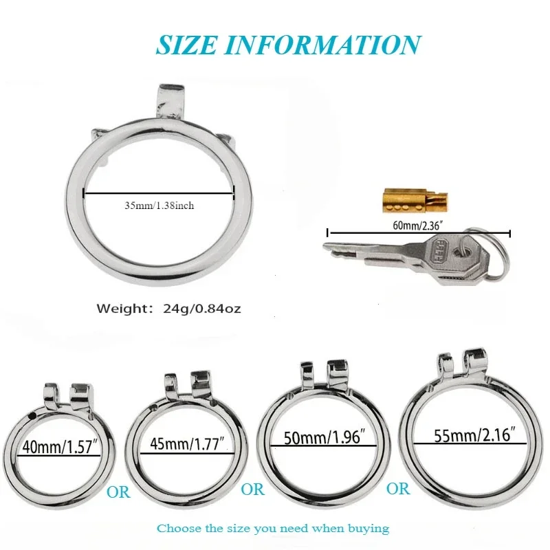 BDSM Double Penis Rings Cock Lock Prevent Erection Cheat Male Chastity Cages Erotic Metal Bondage Restraint Sex Toy For Men