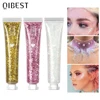 QIBEST Body Glitter Gel Nail Hair Face Flash Eye Loose Sequins Cream Diamond Jewels Rhinestones Makeup Decoration Party Festival 1