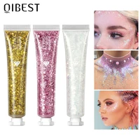 QIBEST Body Glitter Gel Nail Hair Face Flash Eye Loose Sequins Cream Diamond Jewels Rhinestones Makeup Decoration Party Festival 1