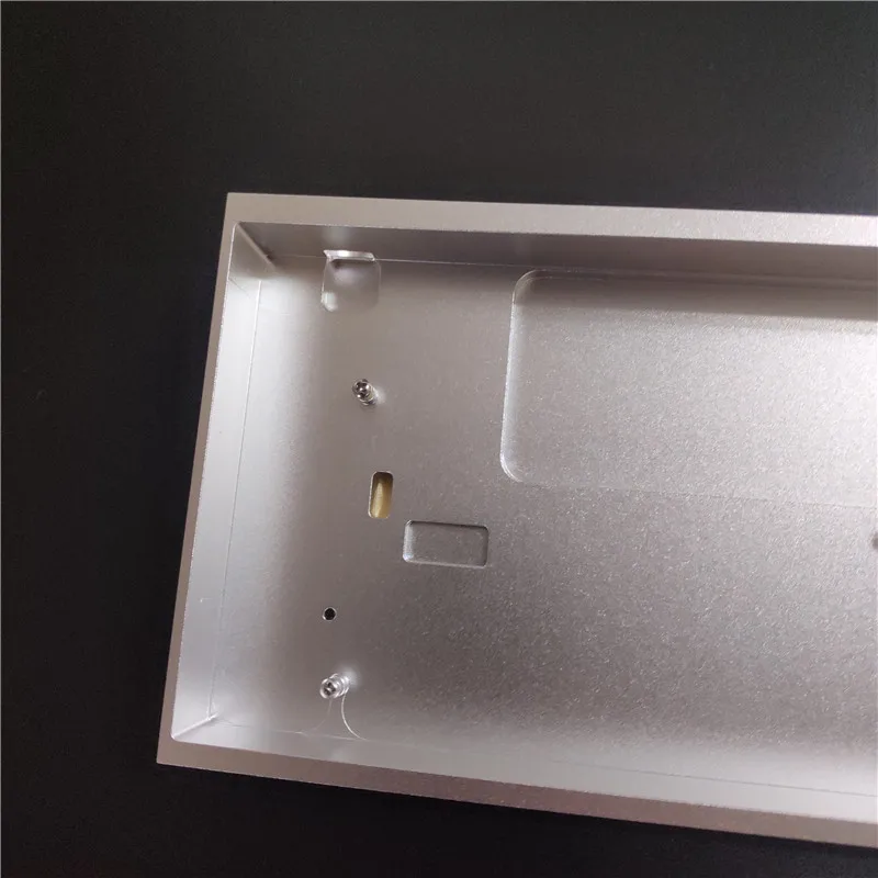 KBDFANS TOFU65 금속 케이스, CNC 알루미늄 블랙 실버 그레이, TOFU 68 키 기계식 키보드