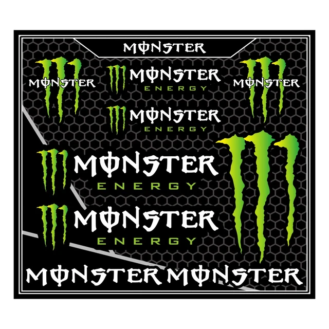 Vinyl Monster Energy Stickers Letter Logo Decals Kit