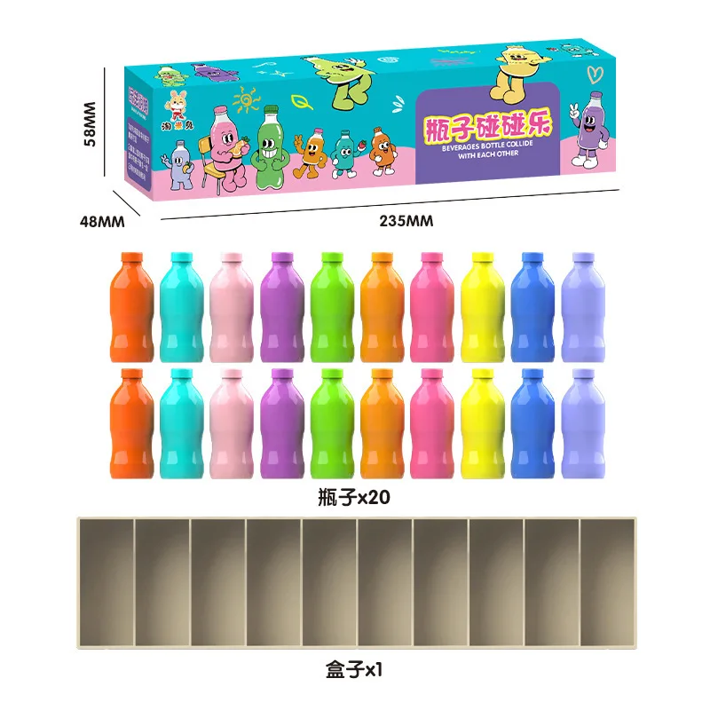 Children's Fun Beverages Color Match Toys Early Childhood Guessing Memory Training Interactive Board Game Puzzle Christmas Gift