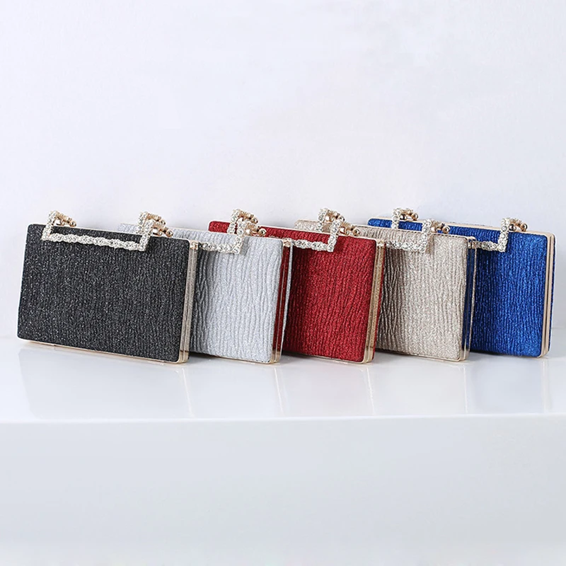 Royal Blue Bags Pleated Sling Clutch Evening Bag Female Cross Body Clutch Purses Bride Wedding Tendance Women's Handbag