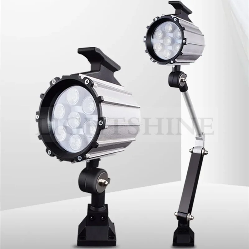LED Machine Tool Working Light Long Arm Waterproof Lighting Oil Proof Mechanical Lamp 24v220v Long Arm Style Short led work light