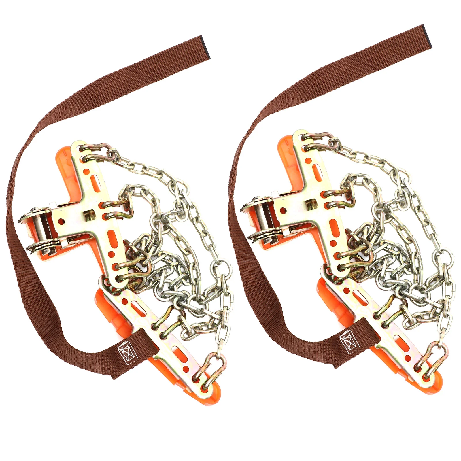 Anti-skid safety snow chains skid-resistant tire chains 2pcs for car automobiles