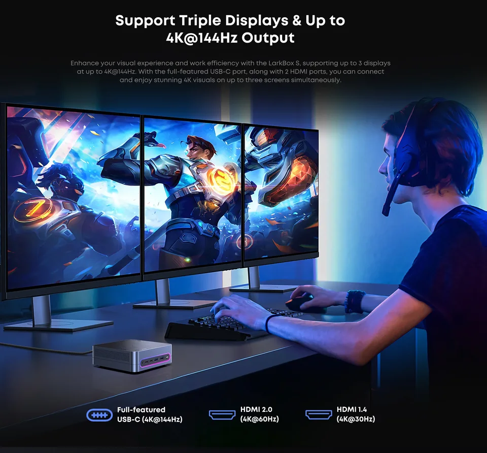 CHUWI LarkBox S Mini PC Core 1220P 16GB RAM 512GB SSD Gaming PC