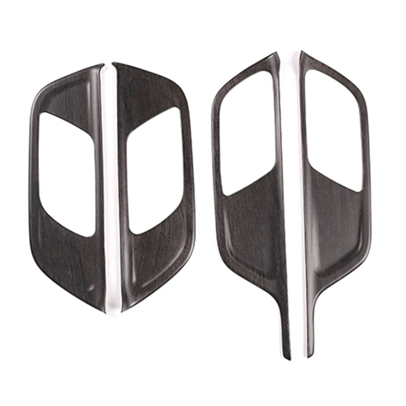 4Pcs Car Inner Door Handle Frame Decoration Cover Abs Oak Wood Grain Per Mercedes Benz B Glb Class 2020 Accessori
