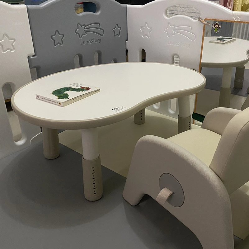 household Children's Tables Game Anti-collision Adjustable Table Simple Room Desks Kindergarten Writing Desk Children Furniture