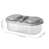 Food Container Portable Lunch Box Capacity Camping Picnic Food Fruit Container Storage Box for Kids Dinnerware Healthy Plastic 5