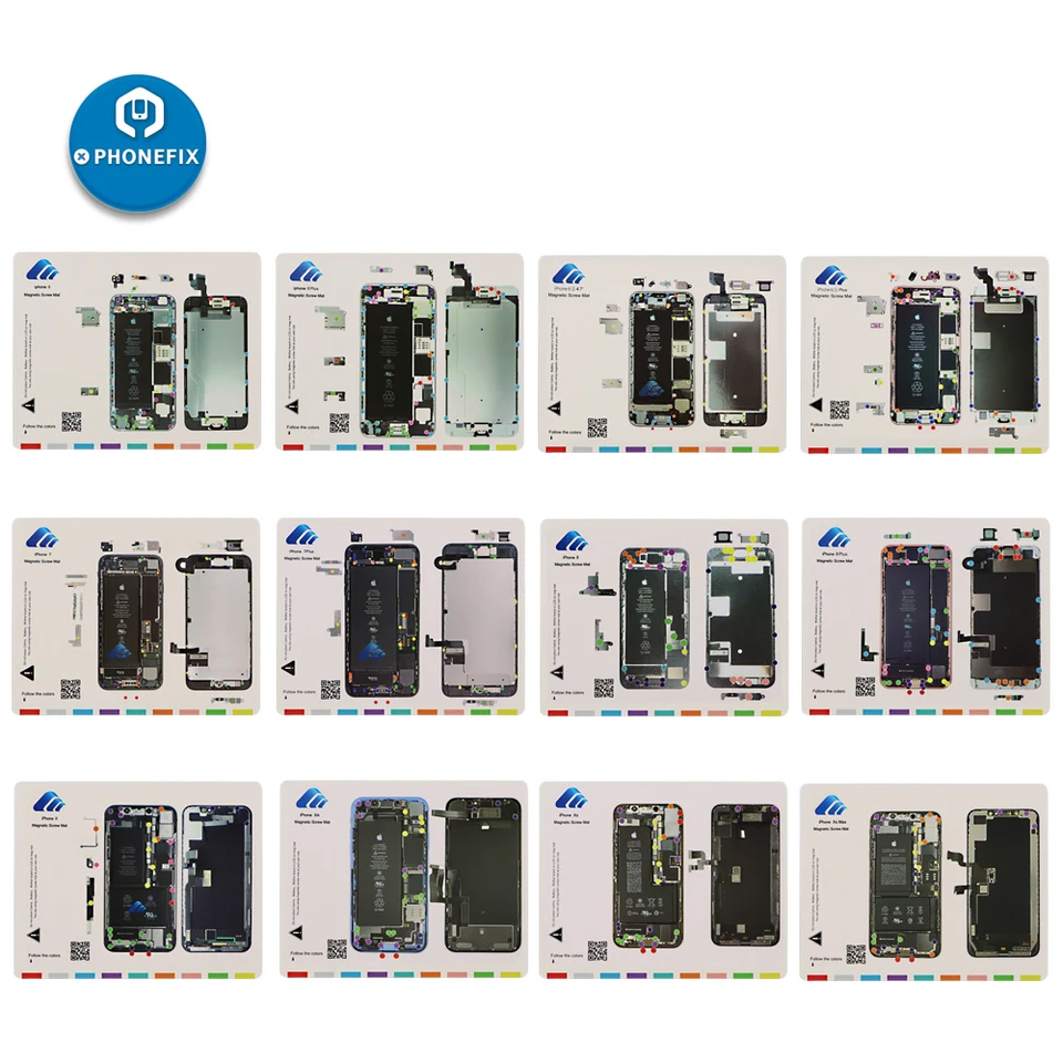 磁気ネジマットネジキーパー iPhone X Xs XsMax 8 8P 7 6 6S 修理作業