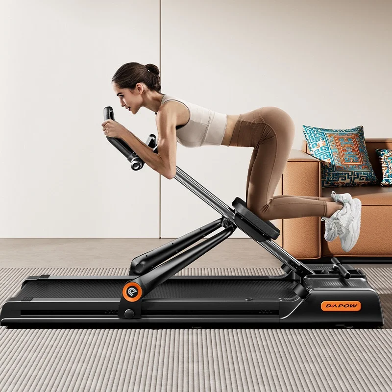 Indoor Foldable Four in One Rowing Machine Fitness Pulling Machine Waist Goat Chair Folding Treadmill