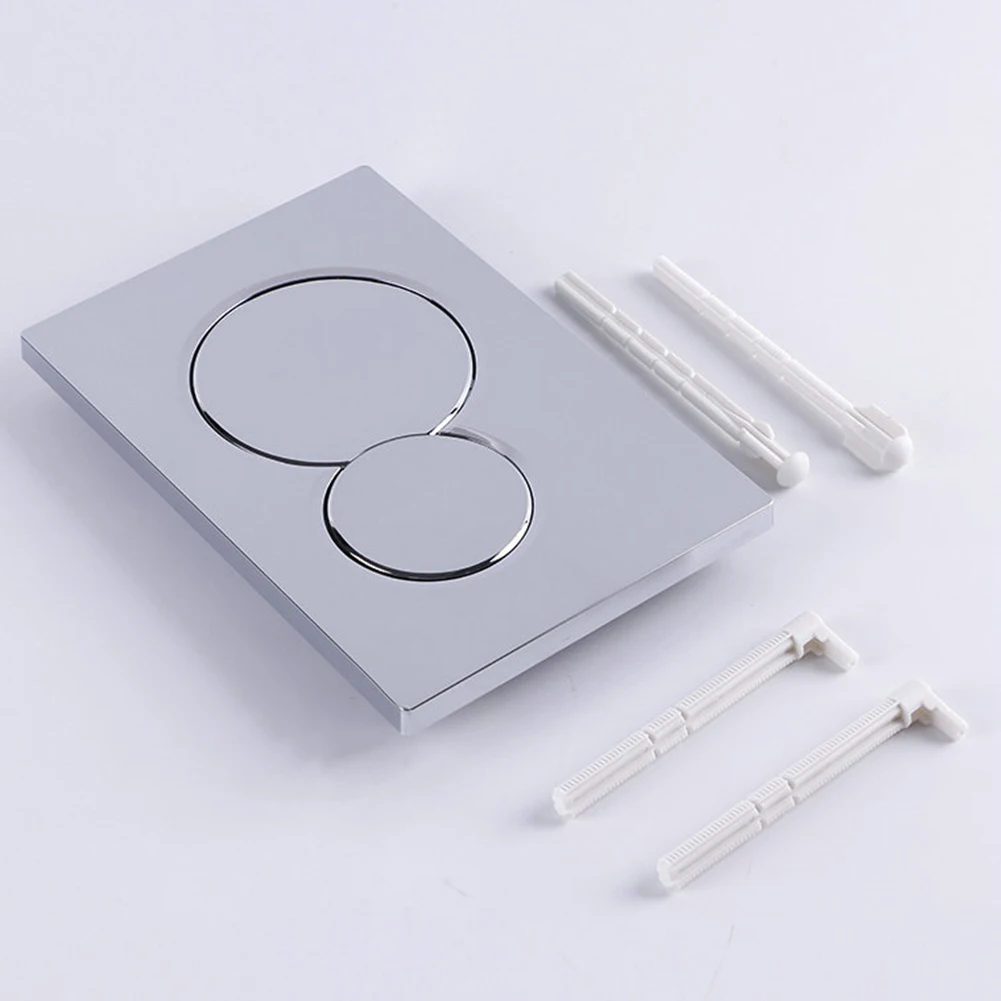 

Dual Flush Actuator Plate Toilet Flush Button For Geberit Sigma01 Chrome Dual Flush Plate Plastic Silver Switch Accessories