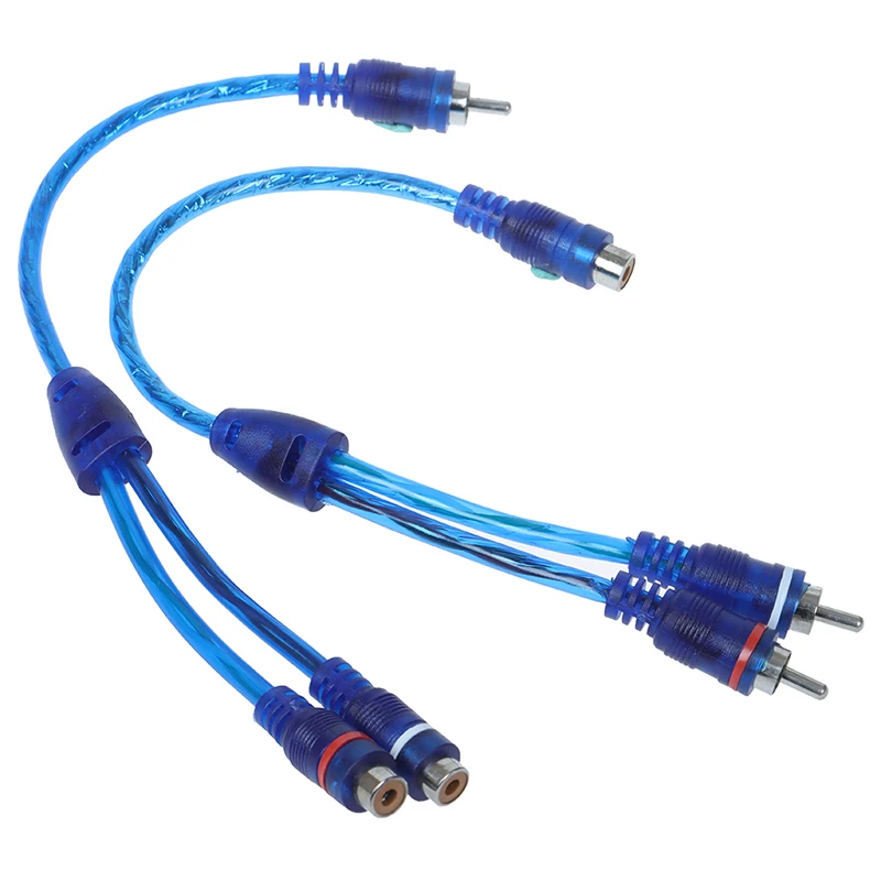 Car MP3 Audio RCA Y Splitter Cable Adapter Cord Converter for Car AUX Amplifier car wire cable adapter audio cable electronic wire cable electrical wire cable audio signal cable audio speaker cable