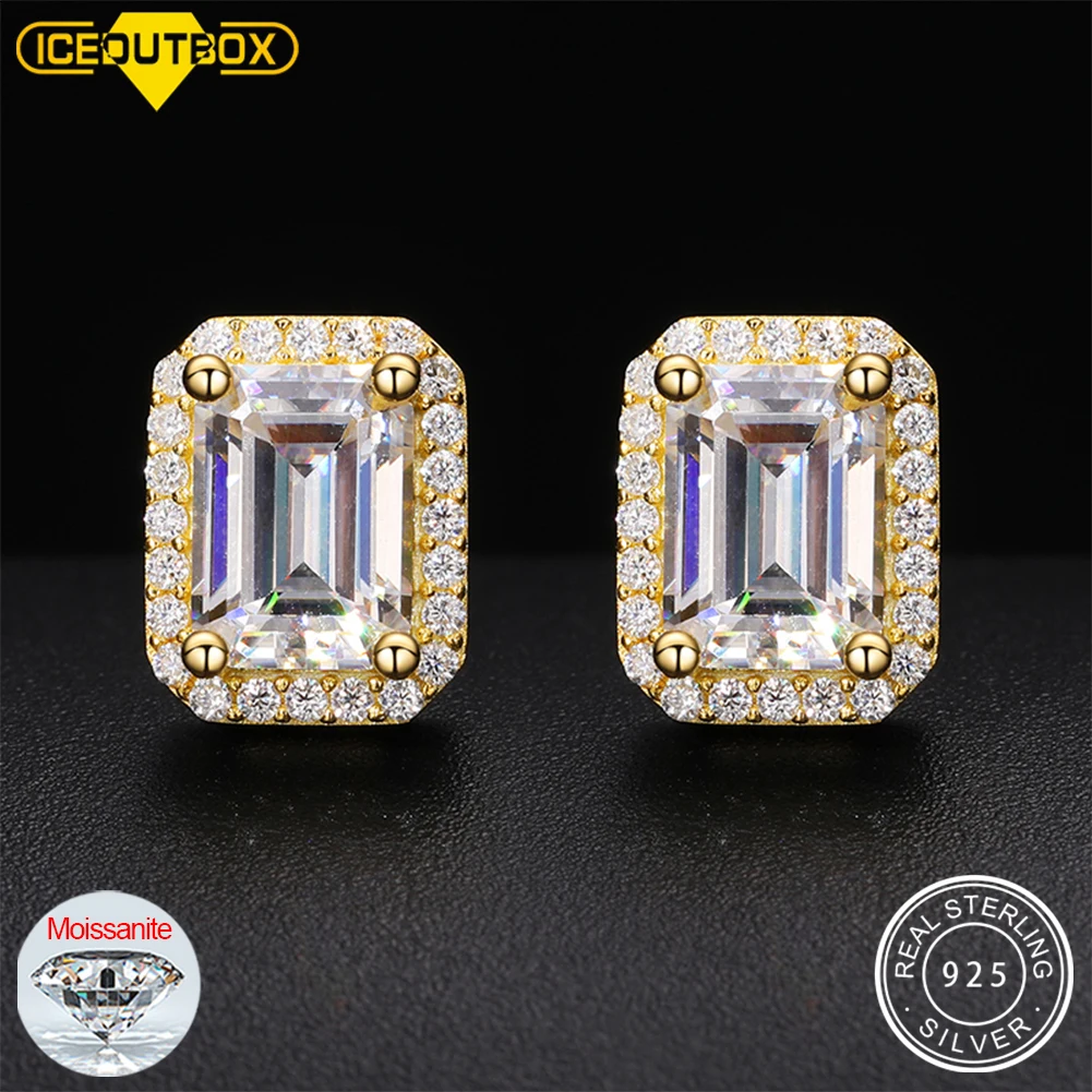 ★2022SS新作★MZUU★Baguette Stone Earrings Baguette Bezel Studs - Olive Ave Jewelry