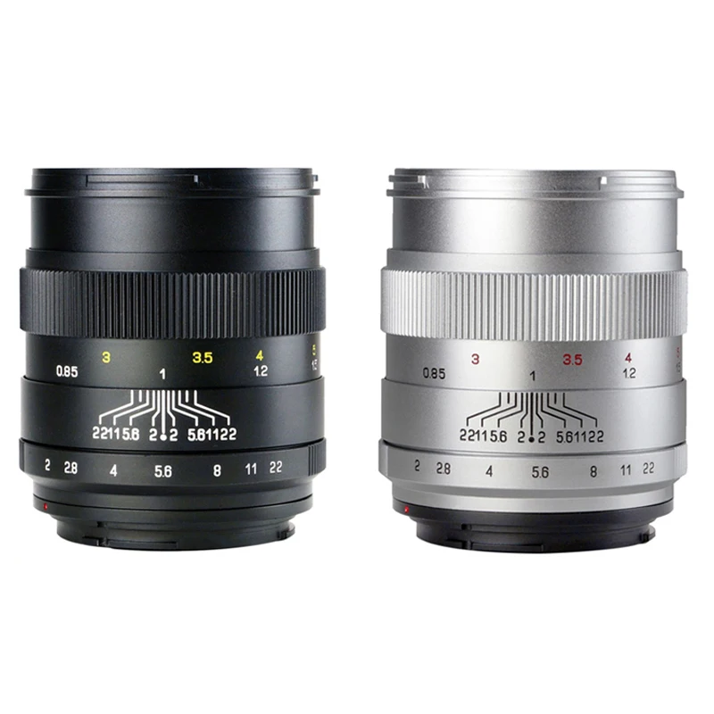 중이 옵틱스 85mm F2.0 카메라 렌즈 풀프레임 수동 렌즈 (캐논 EF, 니콘 F, FE L, 펜탁스 KA, 후지필름 XF 마운트 카메라용)