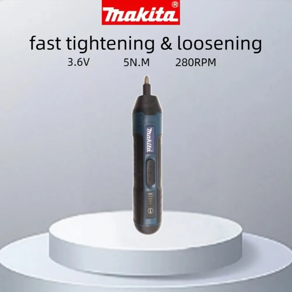 2026 마키타 무선 전동 드라이버 1300mAh 충전식 드릴 다기능 공구 (조절 가능한 토크, 수리 작업용)