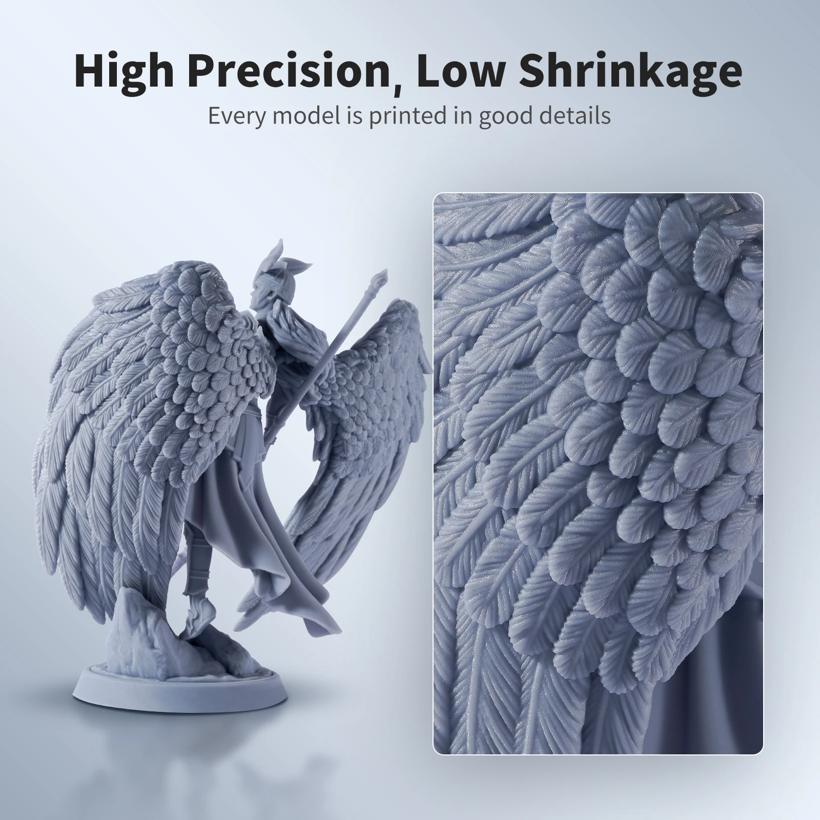Anycubic-resina uv de Alta Precisão para Impressão Lcd 3d Resina Lavável à Água Baixo Odor Baixa Viscosidade Impressora 3d 405nm - Imagem 6