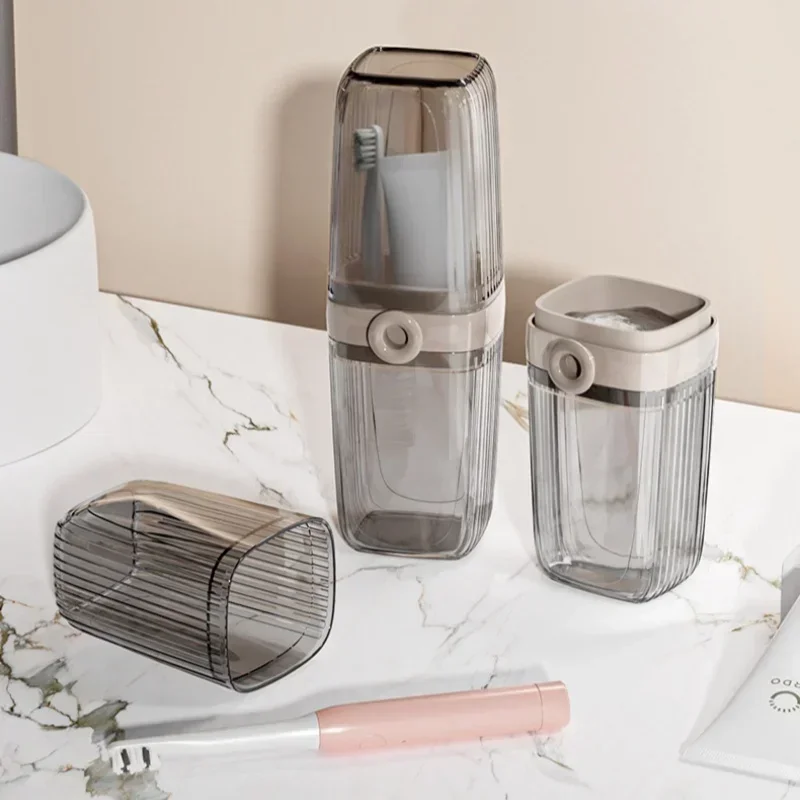 Toothbrush Travel Containers Transparent Portable Toothbrush Case Outdoor/business Trip/travel Acessories
