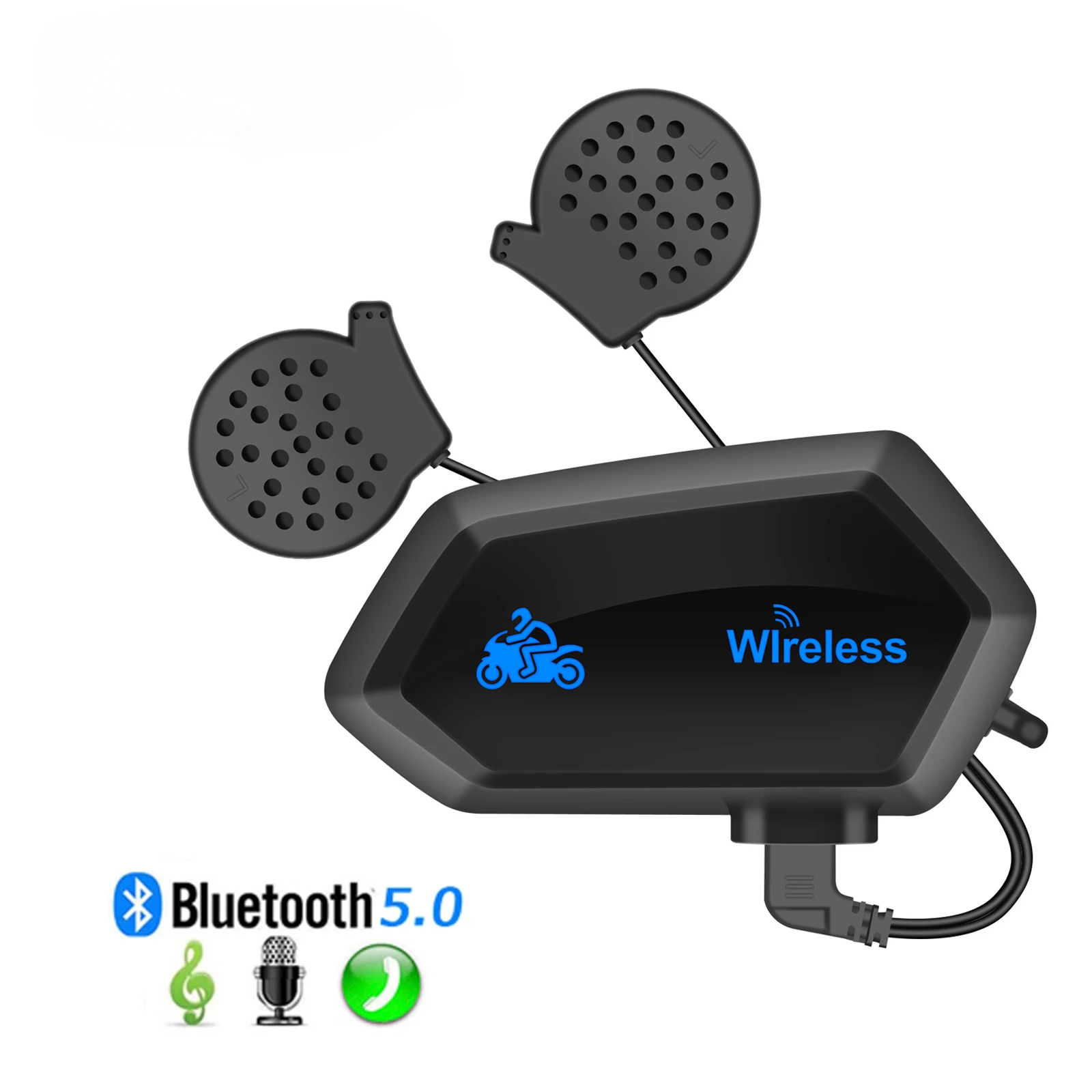 Moto A1 Waterproof Motorcycle Helmet Bluetooth-Compatible Headset Wireless Handsfree Moto Headset Music helmet Hands free Call y60 motorcycle bluetooth 5 3 helmet headset wireless waterproof handsfree call music 2000mah earphone for riders moto headset