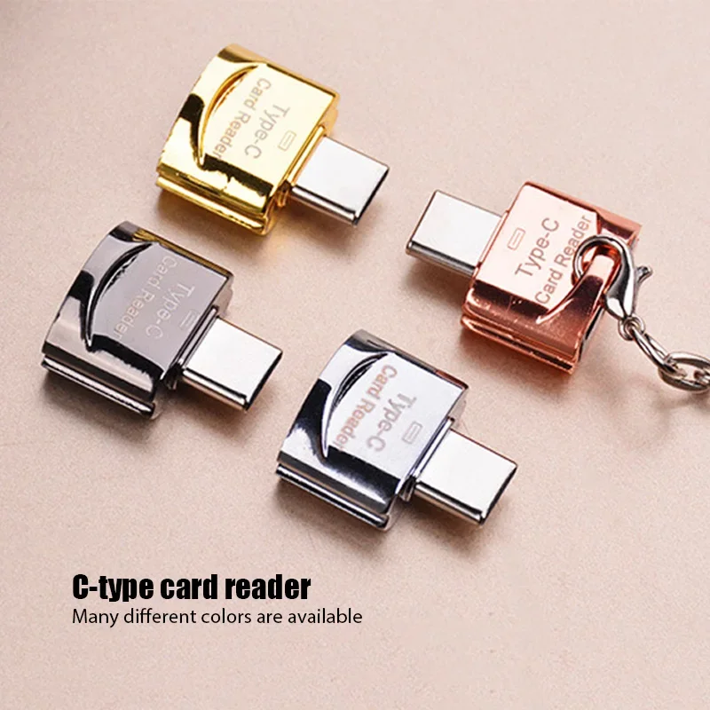 OTG USB 3.1 Type C To Micro-SD TF Adapter High Speed Card Reader Mini Type-C Smart Memory Card Reader For Xiaomi Samsung Macbook