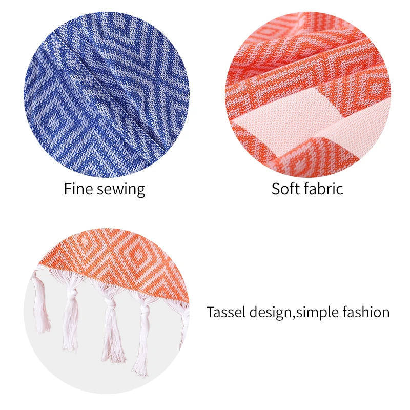 Large Turkish Beach Towel Blanket ,100%Cotton Towels, Suitable For Bath, Beach, Yoga, Swimming Or Diving 5