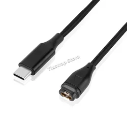 Universal USB to 4-Pin Charger Adapter Connector for Garmin Watch Charging (Type C)