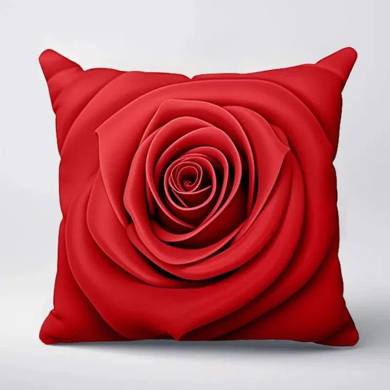 Heart Pillow Cover Valentine's Day Cushion Cover Pillow Case Office Chair Sofa Bed Home Decor Throw Pillow Cover