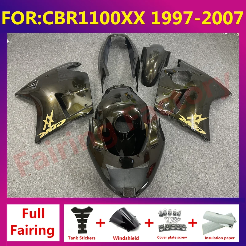 

For CBR1100XX CBR1100 xx Blackbird CBR 1100 1996 - 2007 NEW ABS Motorcycle Full Fairing Kit Bodywork fairings kit zxmt set black