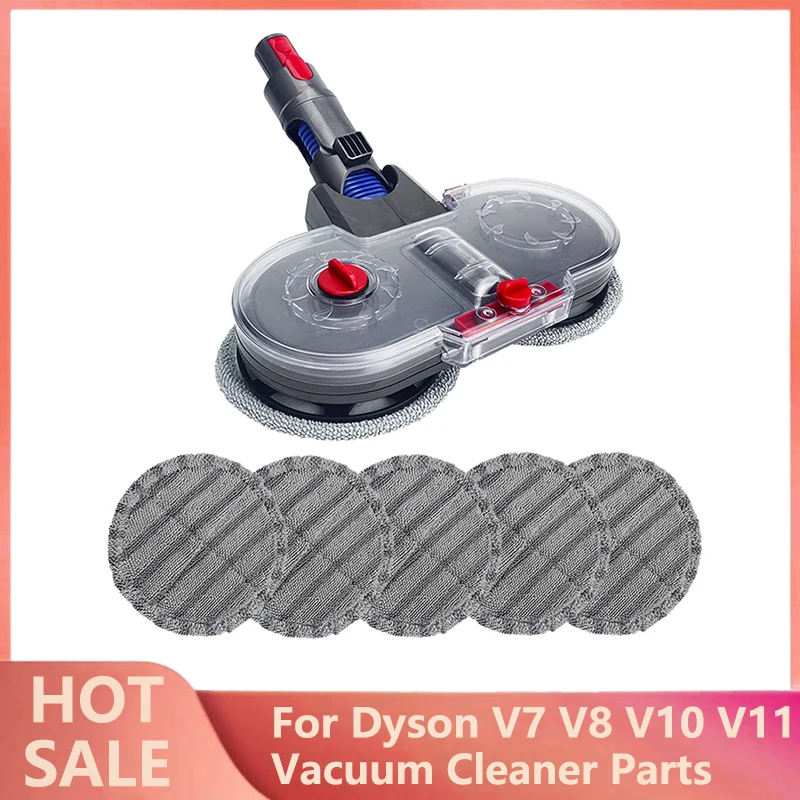 

Electric Mopping Vacuum Brush and Cleaner Cleaning Cloth for Dyson V7 V8 V10 V11 Replaceable Parts with Water Tank Set