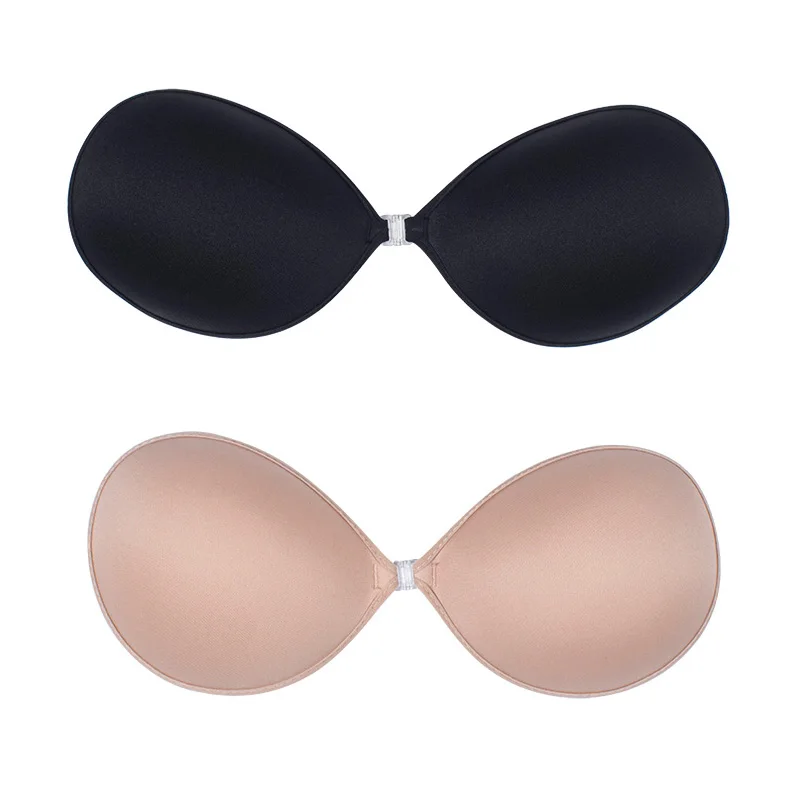 

Sexy Women Invisible Push Up Bra Self-Adhesive Silicone Bust Front Closure Sticky Bra 1/2Pcs Backless Strapless Bras underwear