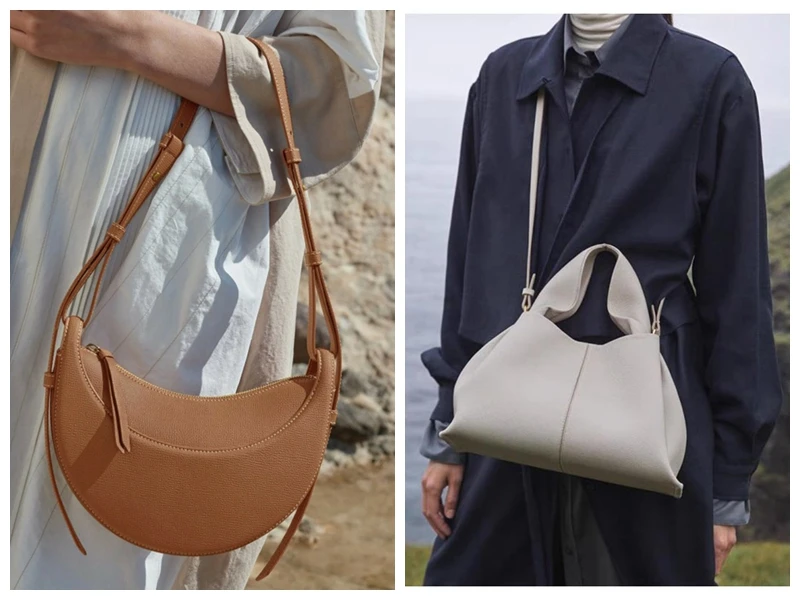 Женская кожаная сумка под подмышки